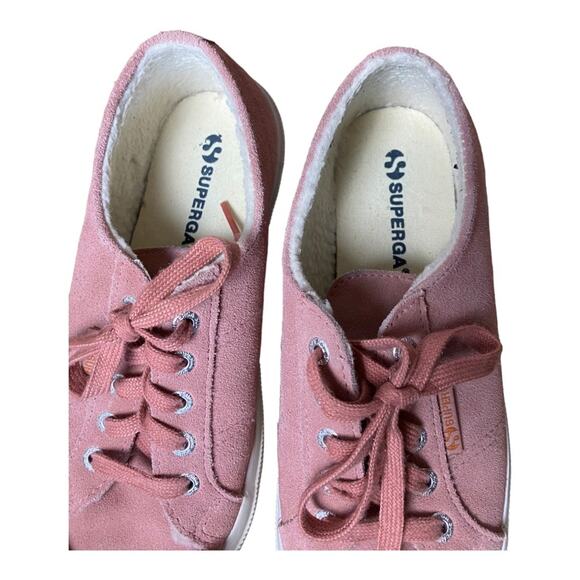 Superga fleece lined pink suede sneaker. Size 38 - Picture 6 of 6